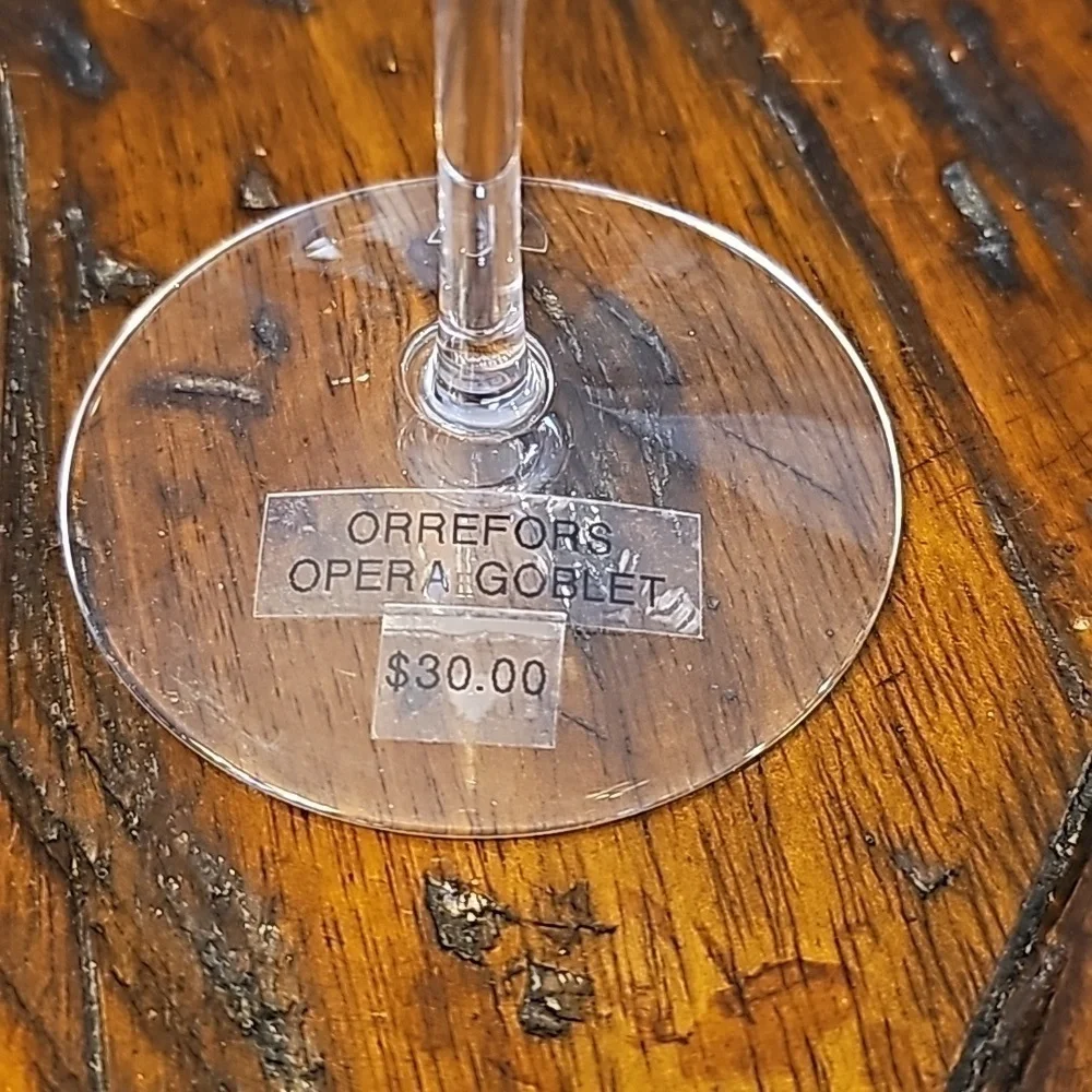 Orrefors Sweden Opera White Wine Glass - 9.25